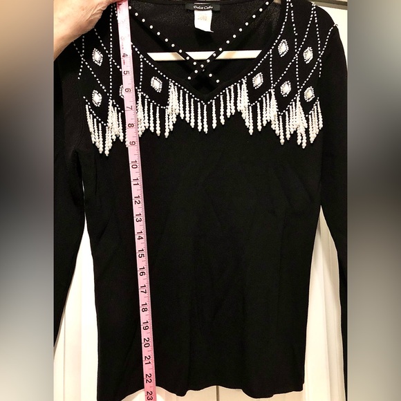 Vintage Pearl Drop Dolce Cabo Shirt Tag size XL fits more like M - L - Picture 6 of 8